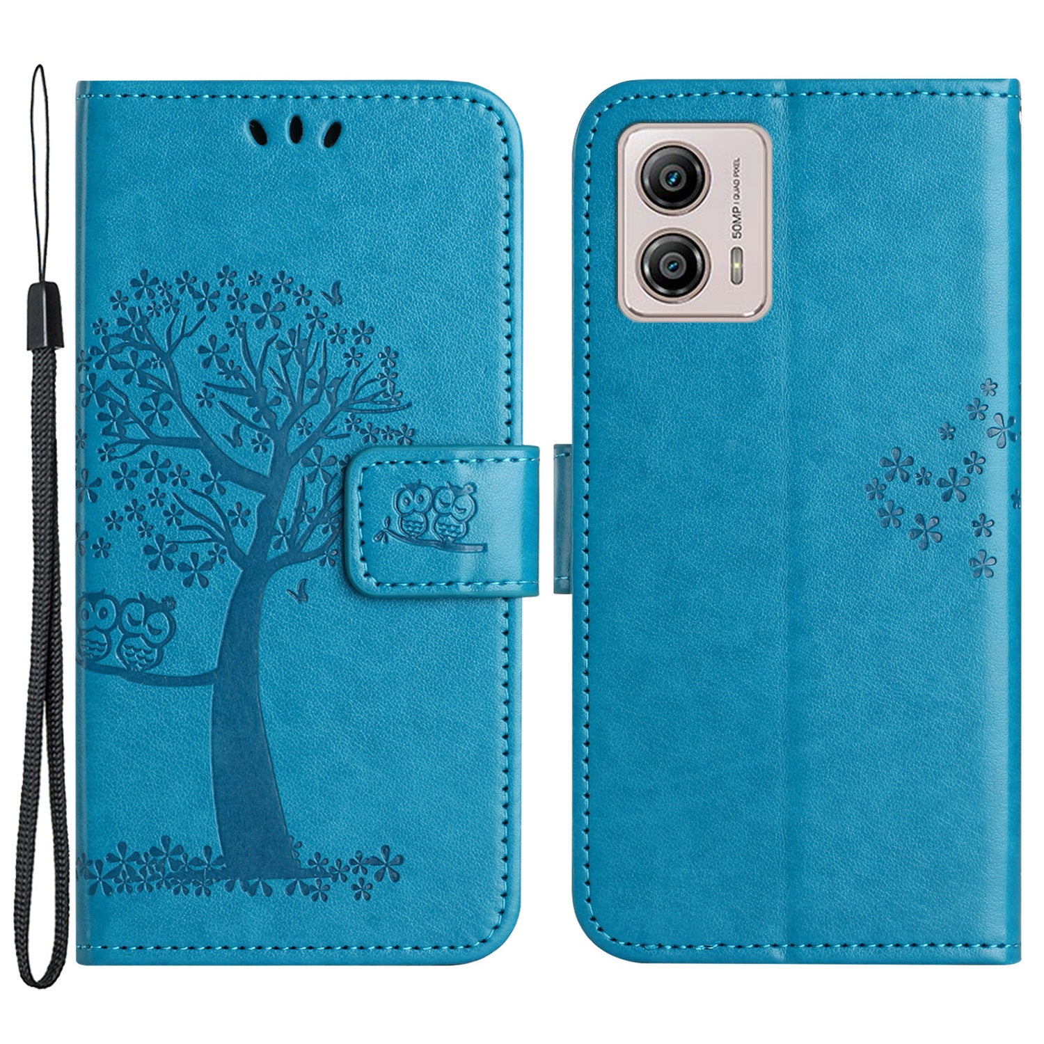 For Motorola Moto G73 5G Owl Tree Imprinted PU Leather Stand Phone Case Drop-proof Wallet Cover For Motorola Moto G73 5G Owl Tree Imprinted PU Leather Stand Phone Case Drop-proof Wallet Cover